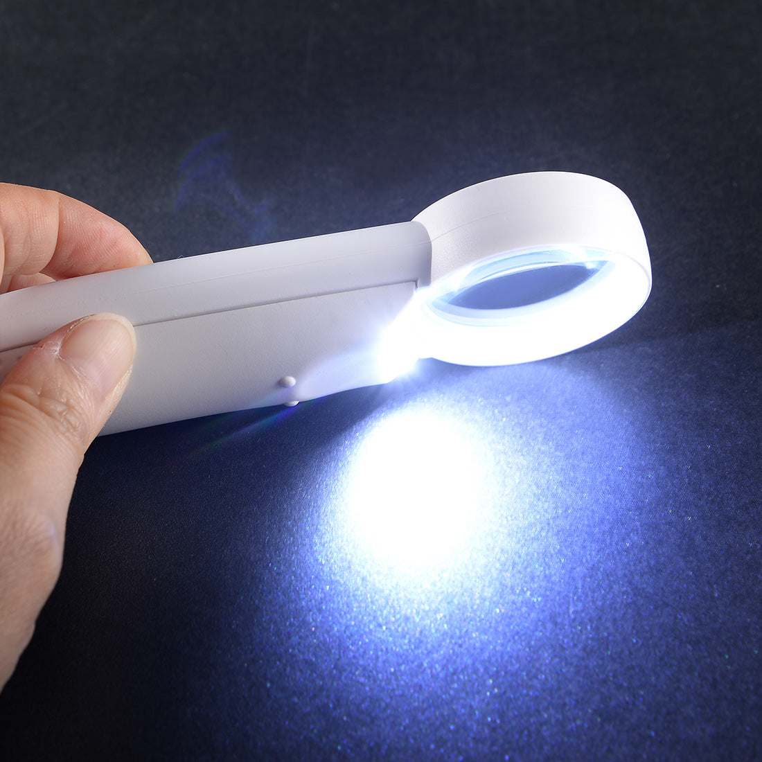 uxcell Uxcell 15X LED Illuminated Handheld Magnifier 1500% Read Loupe w LED light,for Stamps