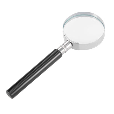 Harfington Uxcell 50mm 5X Handheld Magnifier,Magnifying Loupe Glasses 500% for Book and Newspaper