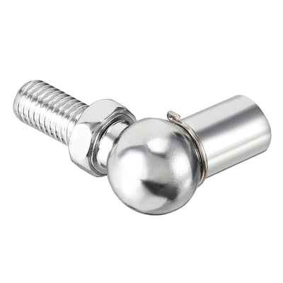 Harfington Uxcell Gas Spring End Fitting M8 Female Thread 8mm Round Handle Dia A3 Steel 2pcs