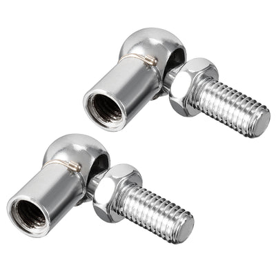 Harfington Uxcell Gas Spring End Fitting M8 Female Thread 8mm Round Handle Dia A3 Steel 2pcs