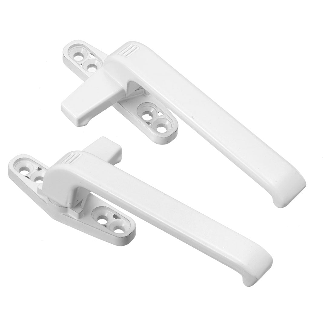 uxcell Uxcell 2pcs Window Sash Latch Lock Zinc Alloy Power Coating Right Left Hand Silver