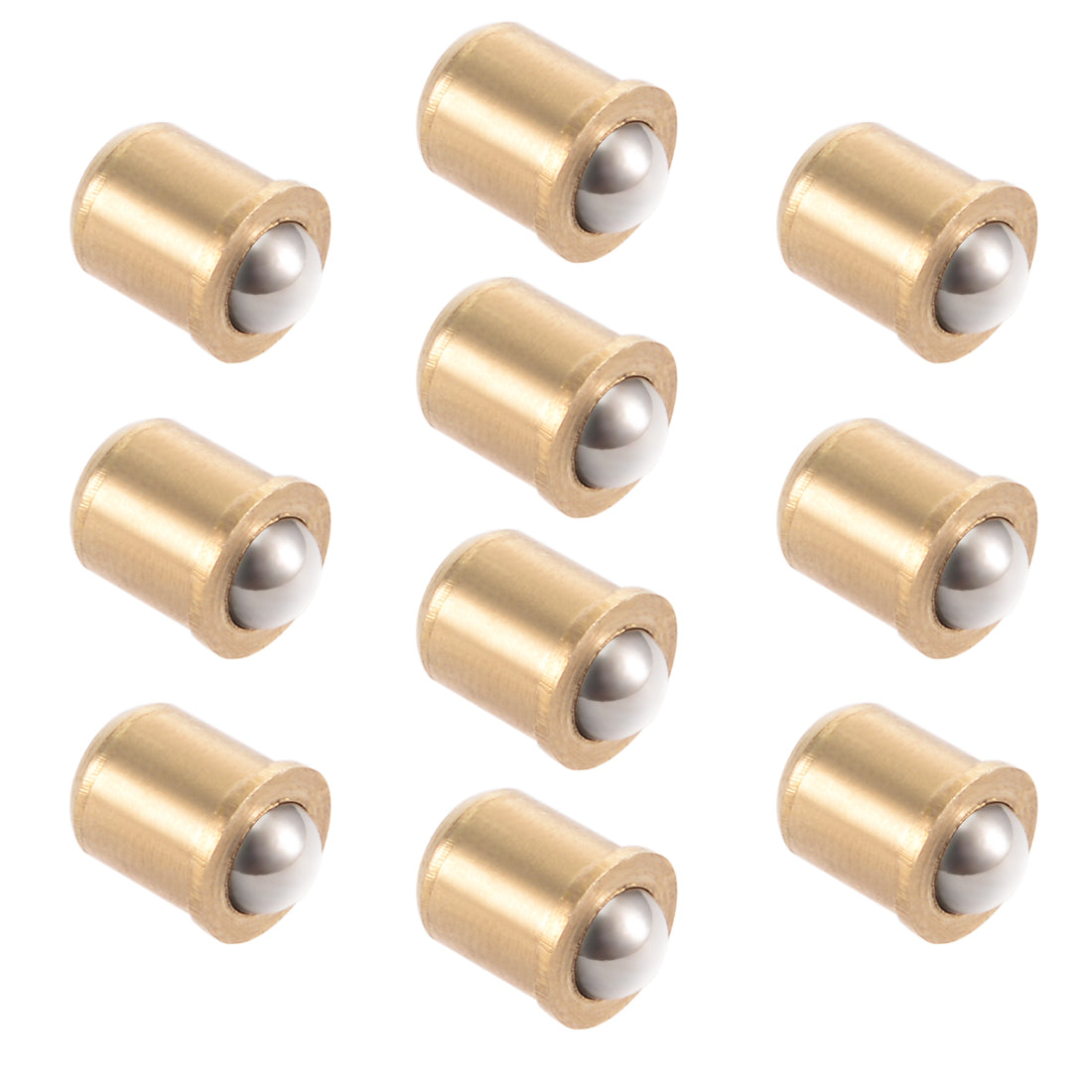 uxcell Uxcell 5mm Ball Dia Brass Electroplating Door Cabinet Ball Catch Latch Closures 10pcs