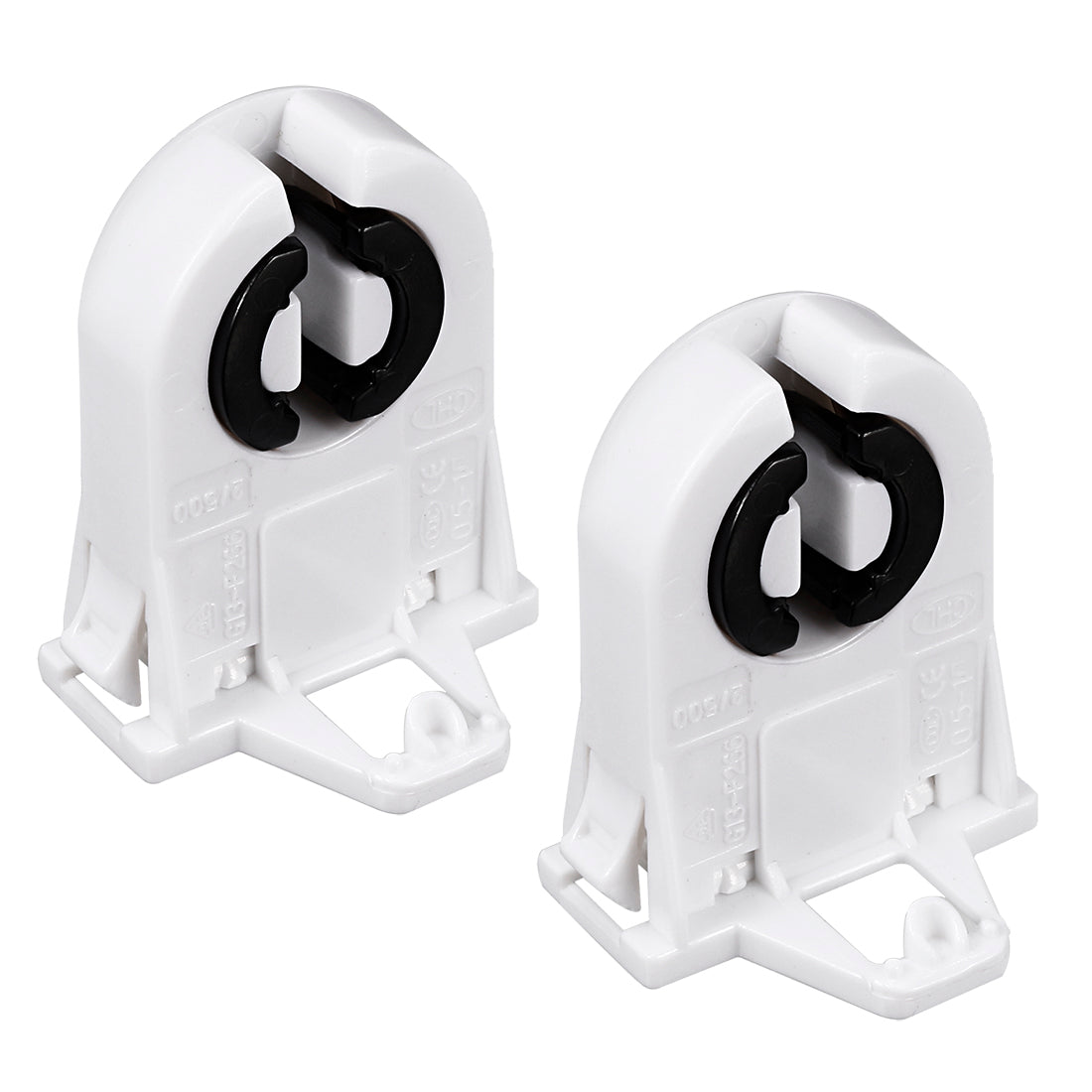 uxcell Uxcell 2 Pcs 2A T8 Socket G13 Base Fluorescent Lamp Holder Light Accessory White