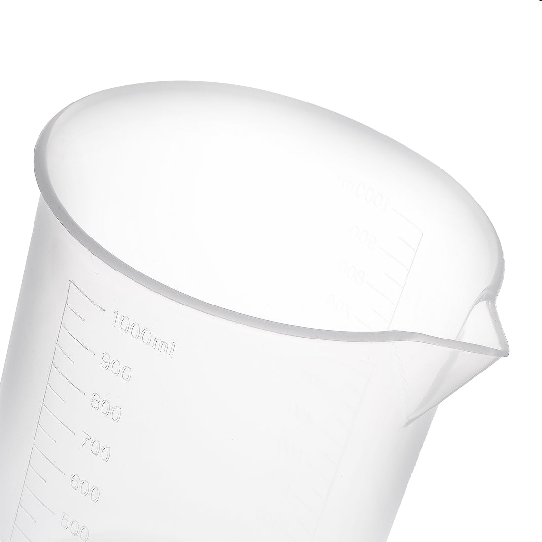 uxcell Uxcell 3pcs Measuring Cup Labs PP Graduated Beakers 1000ml