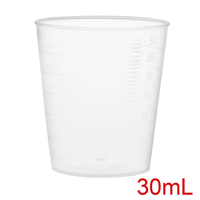 Harfington Uxcell Kitchen Laboratory 30mL Plastic Measuring Cup w Cap