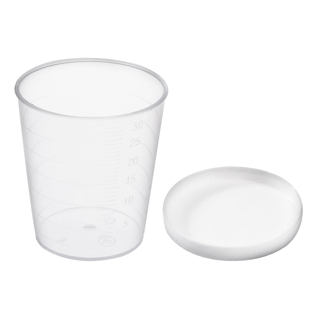 uxcell Uxcell Kitchen Laboratory 30mL Plastic Measuring Cup w Cap