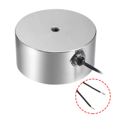 Harfington Uxcell 80mm x 38mm DC24V 0.59A 14.16W 1000N Sucking Disc Solenoid Lift Holding Electromagnet
