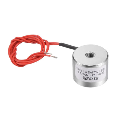 Harfington Uxcell 20mm x 15mm DC12V 0.25A 3W 25N Sucking Disc Solenoid Lift Holding Electromagnet