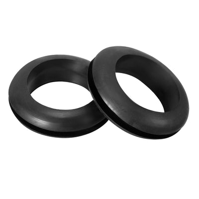 Harfington Uxcell Wire Protector Oil Resistant Armature Rubber Grommet 18mm Inner Dia 300Pcs Black
