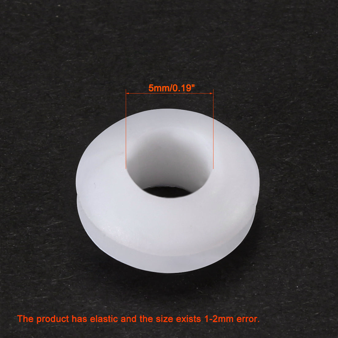 Uxcell Uxcell Wire Protector Oil Resistant Armature Rubber Grommet 10mm Inner Dia 50Pcs White