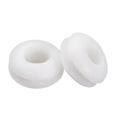 Harfington Uxcell Wire Protector Oil Resistant Armature Rubber Grommet 10mm Inner Dia 50Pcs White