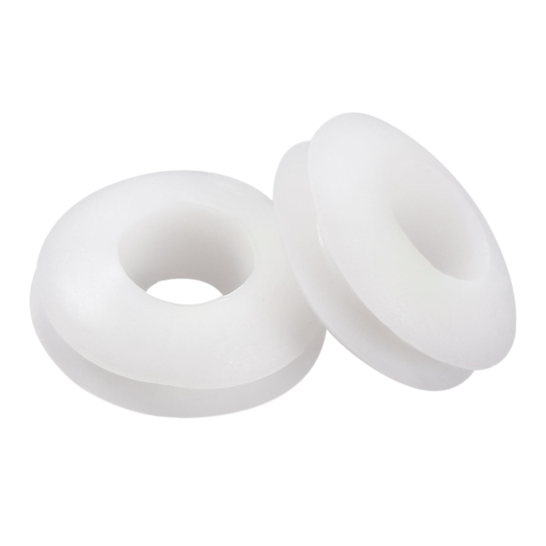 Uxcell Uxcell Wire Protector Oil Resistant Armature Rubber Grommet 10mm Inner Dia 50Pcs White