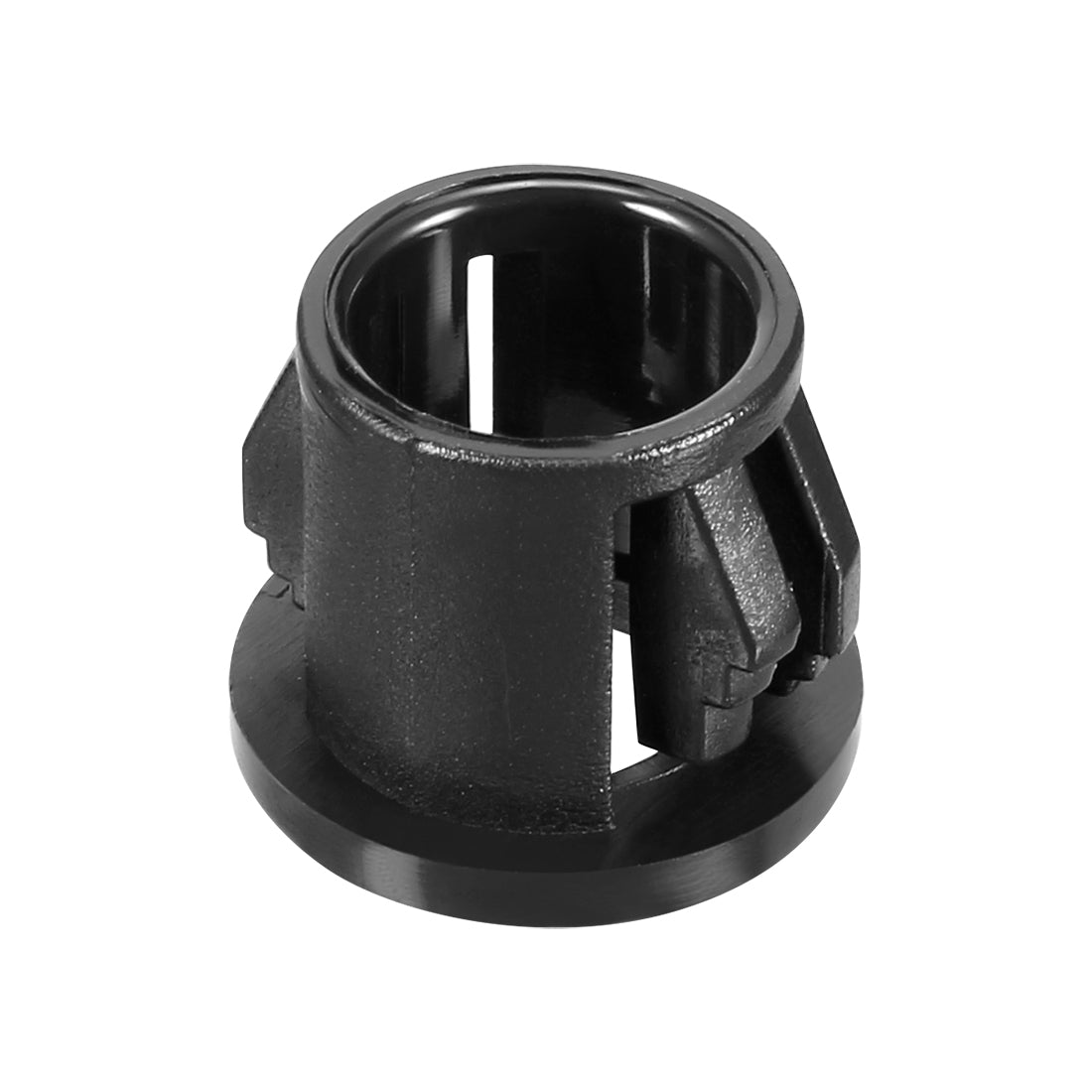 uxcell Uxcell 50pcs 10mm Mounted Dia Snap in Cable Hose Bushing Grommet Protector Black