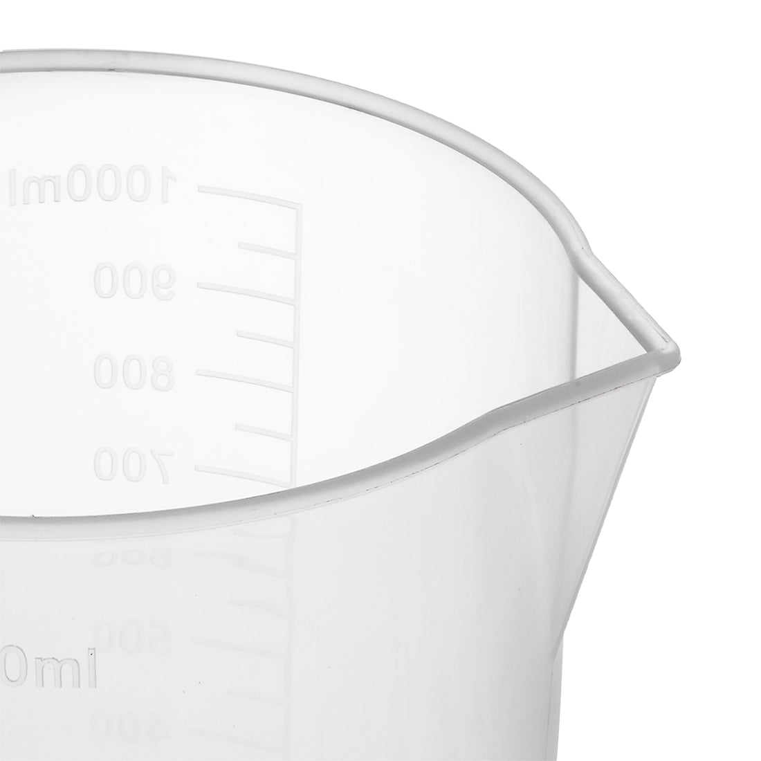 uxcell Uxcell Laboratory Clear White PP 1000mL Measuring Cup Handled Beaker