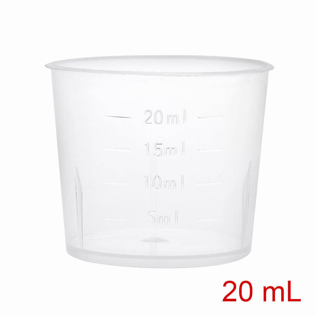 uxcell Uxcell 20pcs Transparent Measuring Cup Lab PP Graduated Beaker 20ml