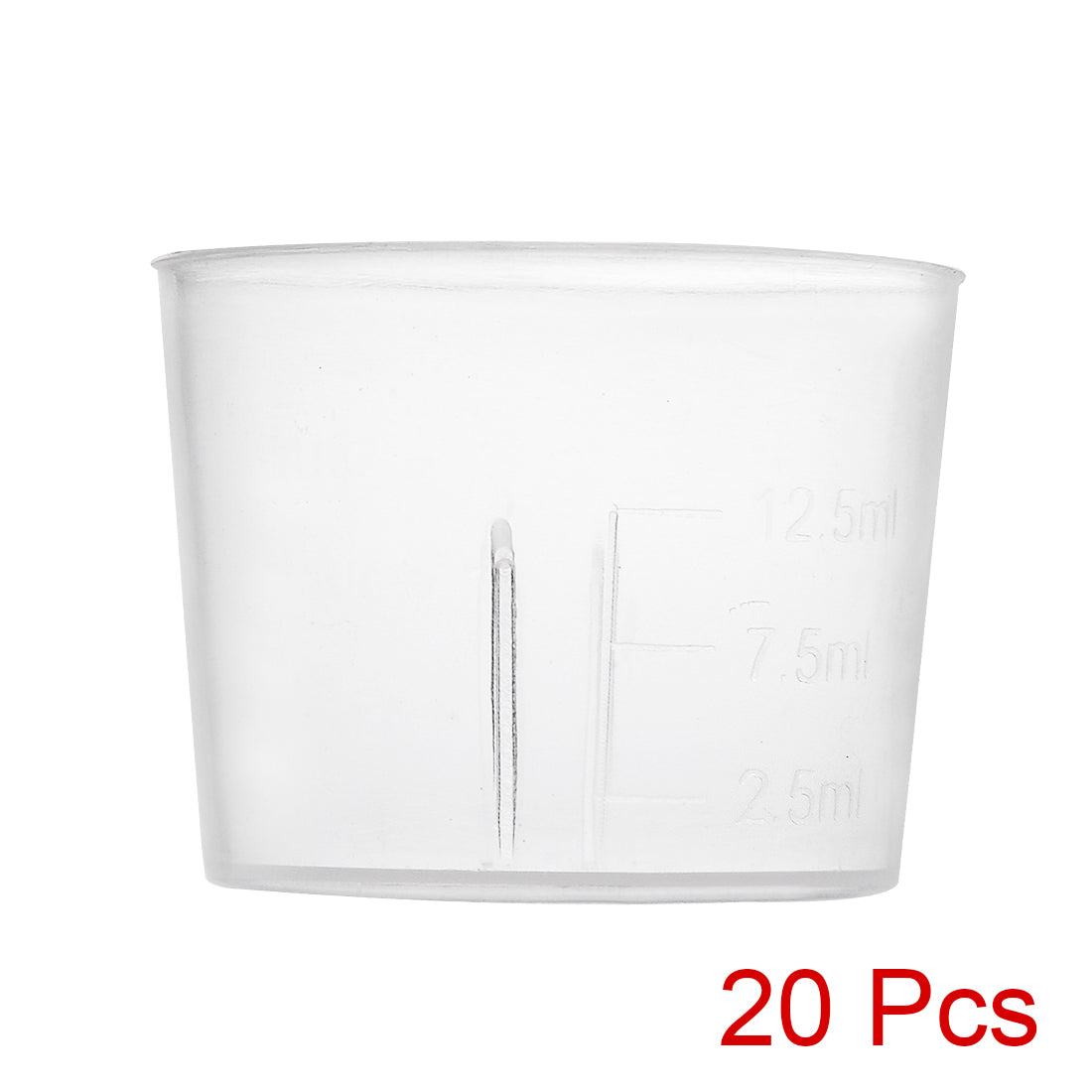 uxcell Uxcell 50pcs Transparent Measuring Cup Lab PP Graduated Beaker 15ml