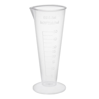 uxcell Uxcell Transparent Measuring Cup Lab PP Graduated Beaker 50ml