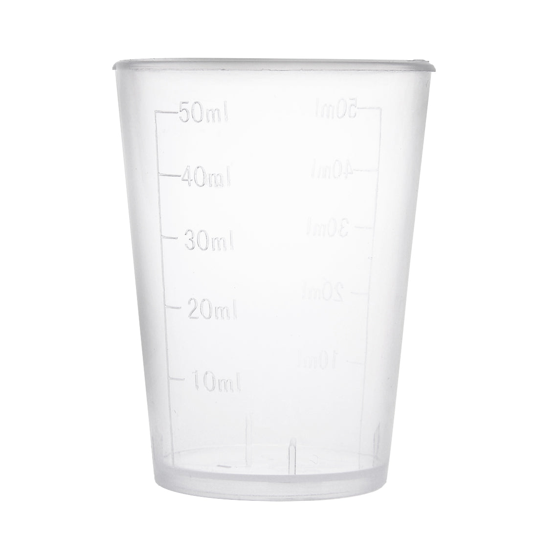 uxcell Uxcell Kitchen Laboratory 50mL Plastic Measuring Cup 20pcs w Cap