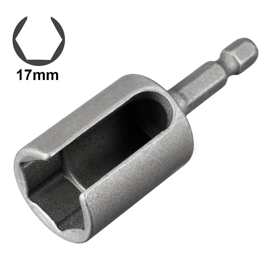 Uxcell Uxcell 1PCS 14mm CR-V Hex Nut Socket Slotted Extension Driver Bit 80mm Length