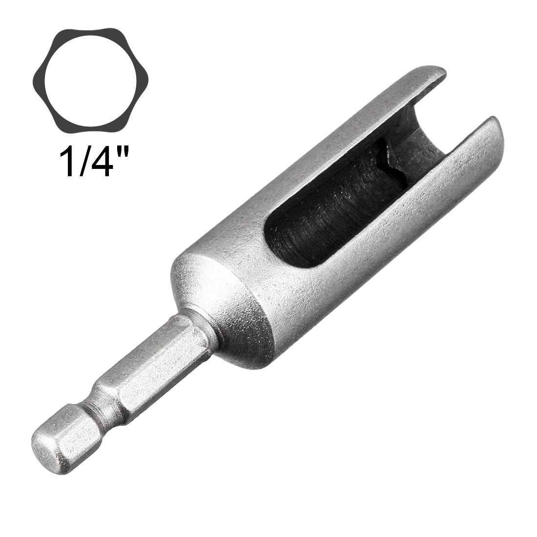 Uxcell 2PCS 17mm CRV Hex Nut Socket Slotted Extension Driver Bit 2.5