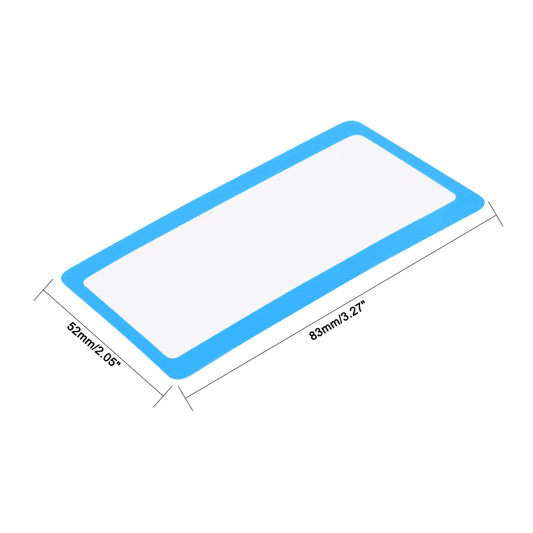 uxcell Uxcell Fresnel Lens Magnifier 75mm x 40mm 3X 300% Credit Card Magnifier for Seniors Macular Degeneration Blue 6pcs