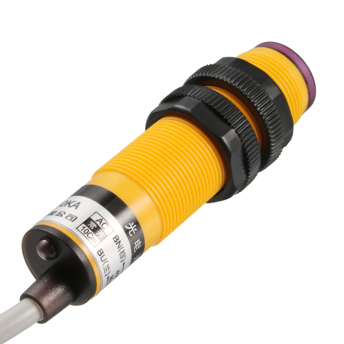 uxcell Uxcell 10cm Inductive Proximity Sensor Switch Detector NO AC 90-250V 400mA 2-wire E18-DS10KA