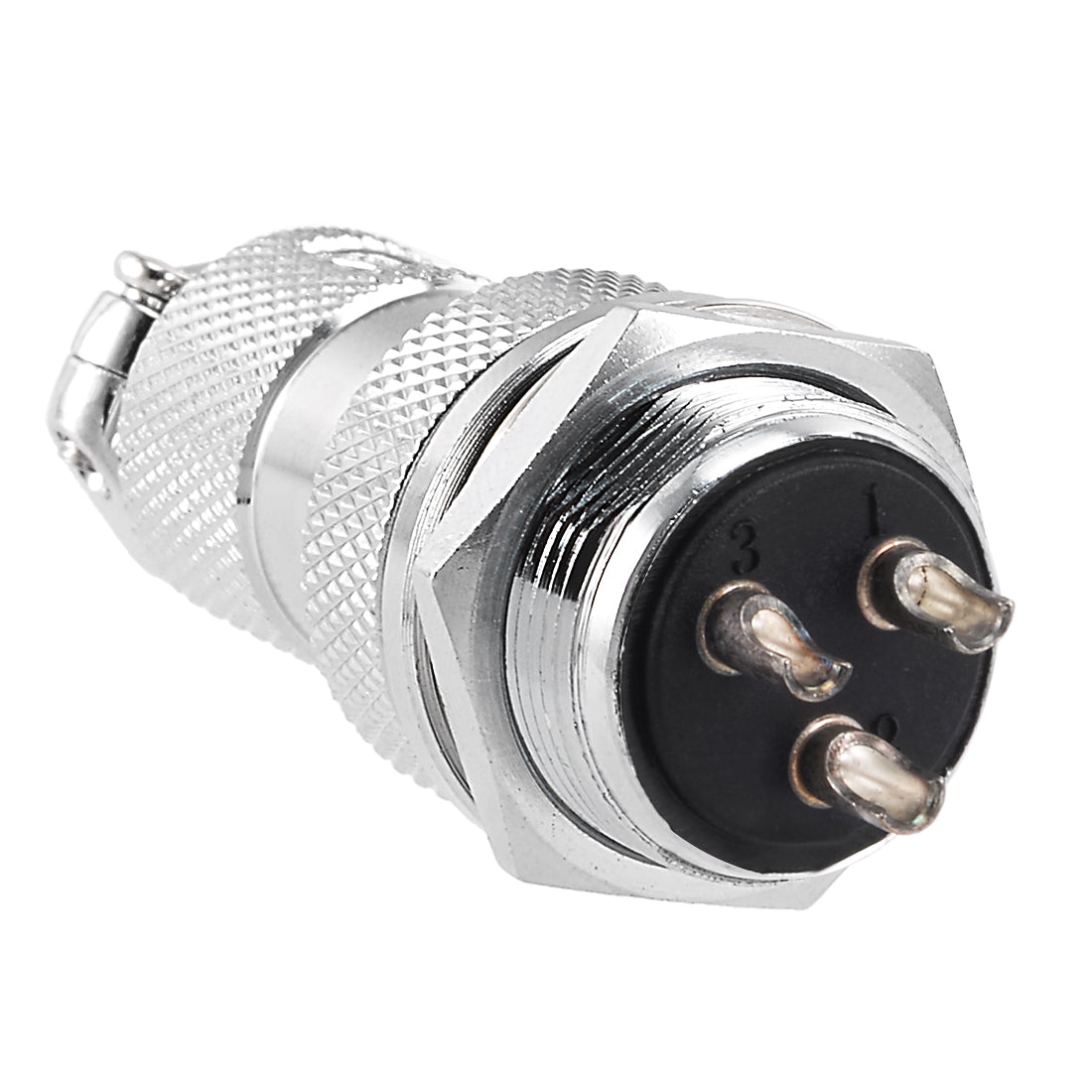 uxcell Uxcell Aviation Connector 20mm 3Terminal 20 A 250 V M20-3 Waterproof Male Wire Panel Power Chassis Metal Fittings Connector Aviation Silver Tone
