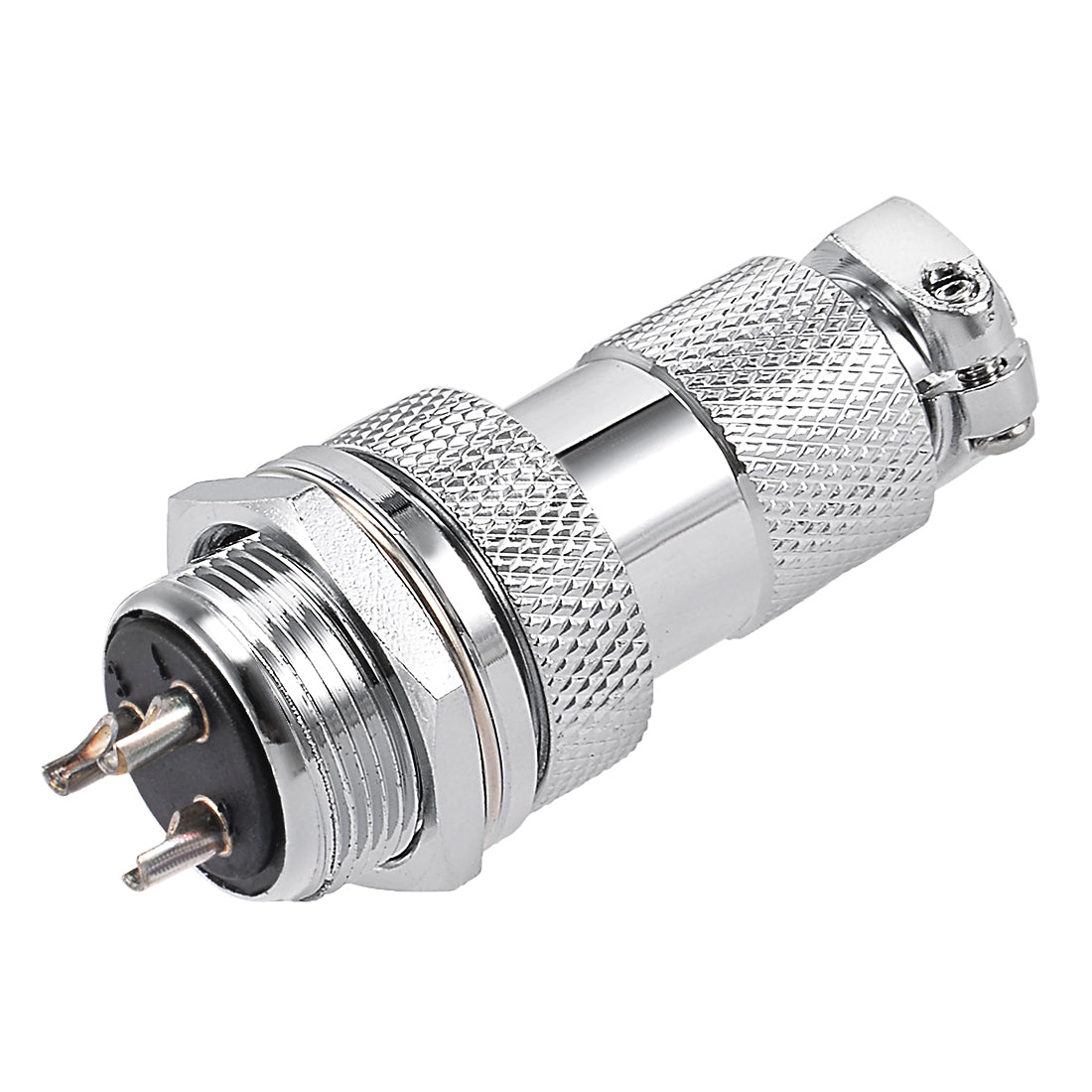 uxcell Uxcell Aviation Connector 20mm 3Terminal 20 A 250 V M20-3 Waterproof Male Wire Panel Power Chassis Metal Fittings Connector Aviation Silver Tone