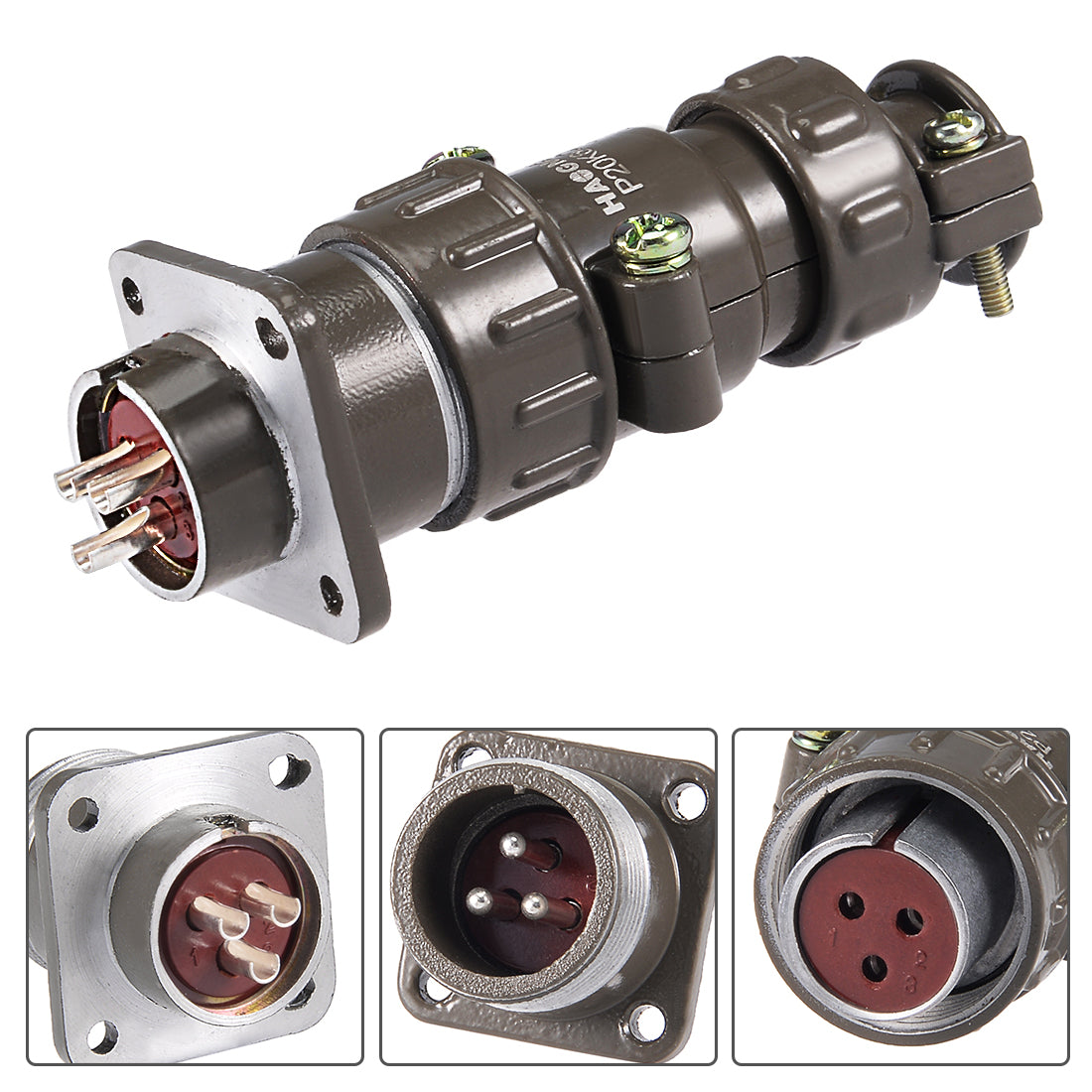 Uxcell Aviation Connector, 28mm 7P 25A 500V YP28-7 Waterproof Male Wire