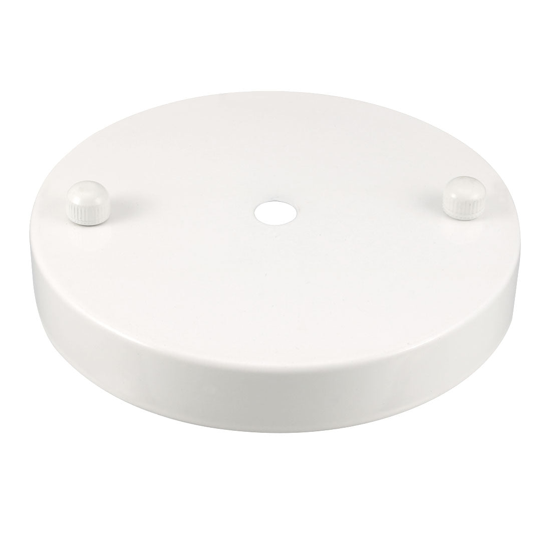 uxcell Uxcell Retro Ceiling Light Plate Pointed Base Chassis Disc Pendant Accessories 120mmx20mm White w Screw
