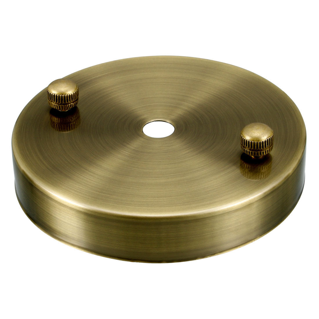 uxcell Uxcell Retro Ceiling Light Plate Pointed Base Chassis Disc Pendant Accessories 100mmx20mm Bronze w Screw 3pcs