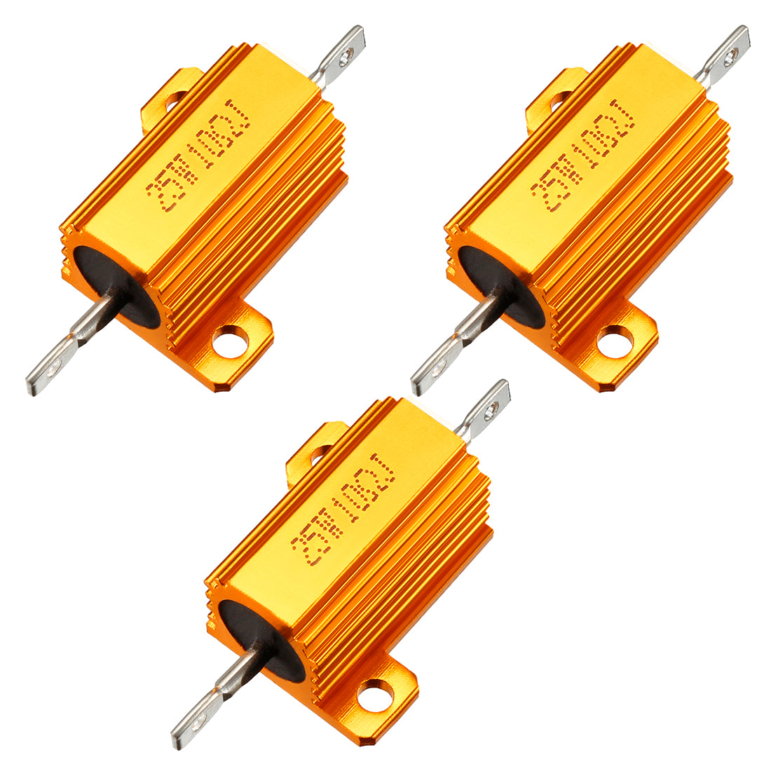 Uxcell Aluminium-Widerstand 25W 100 Ohm - Goldgehäuse Für Elektronikprojekte