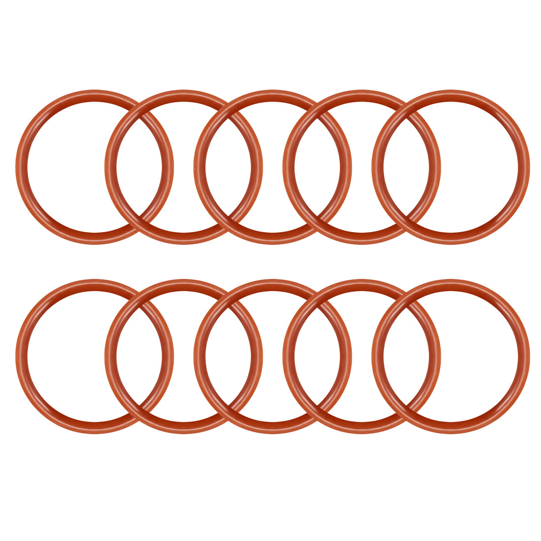 uxcell Uxcell Silicone O-Rings VMQ Seal Rings Sealing Gasket Red
