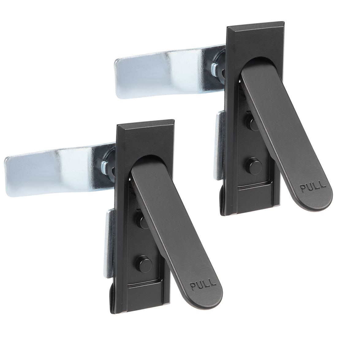 uxcell Uxcell 2PCS Electric Cabinet Panel Cam Lock Pull Type Door Lock Black 717-1