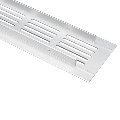 Harfington Uxcell 200mmx50mm, Ventilation Grille, Aluminum Alloy Air Vent Louvered Grill Cover