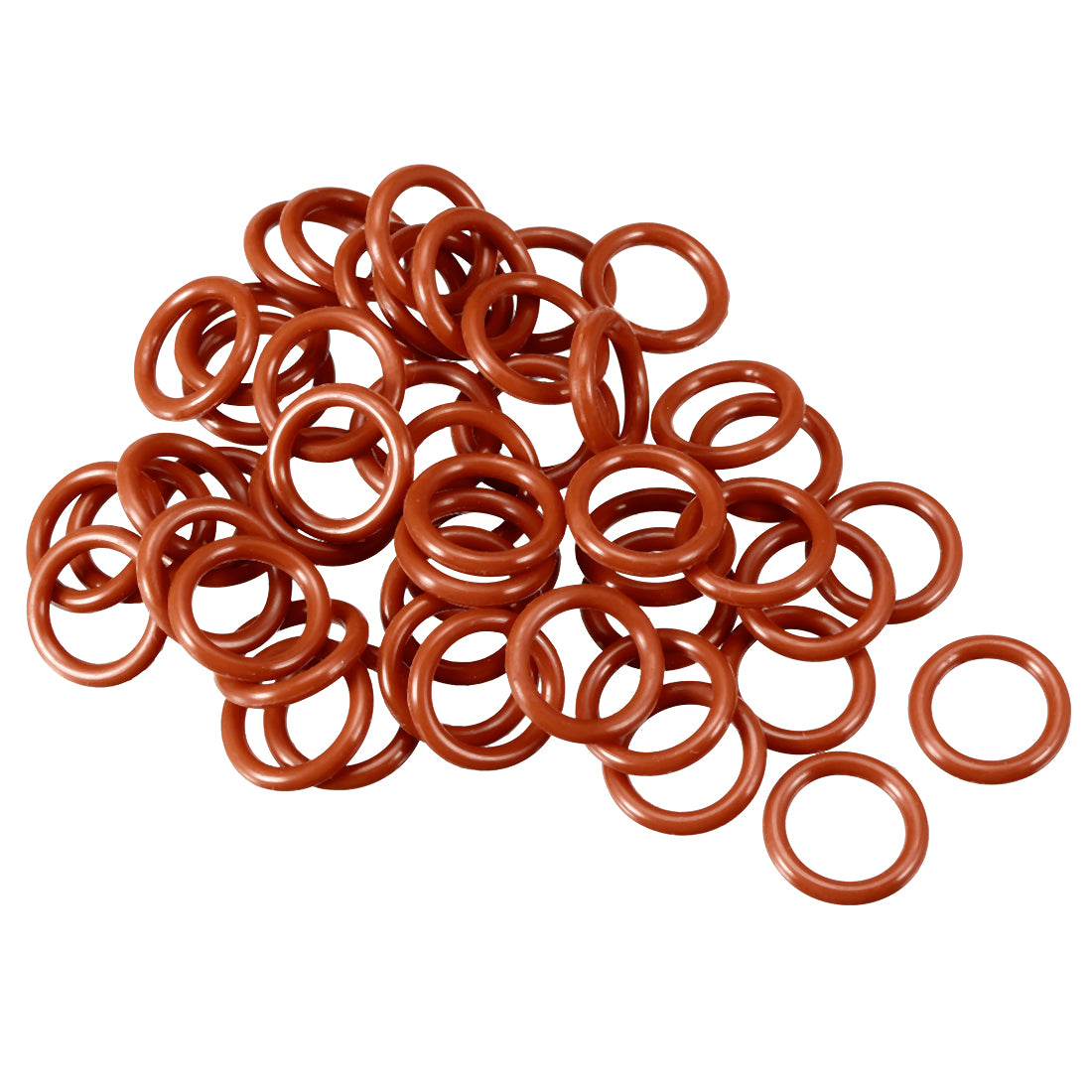 uxcell Uxcell Silicone O-Ring VMQ Seal Rings Sealing Gasket Red 50PCS