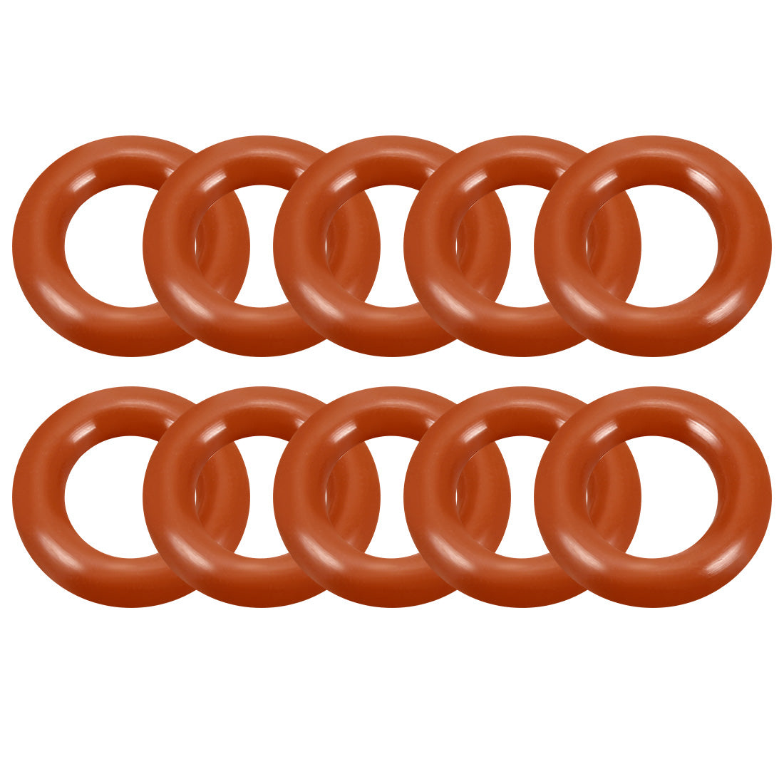 uxcell Uxcell Silicone O-Rings Outside Diameter VMQ Seal Rings Sealing Gasket Red