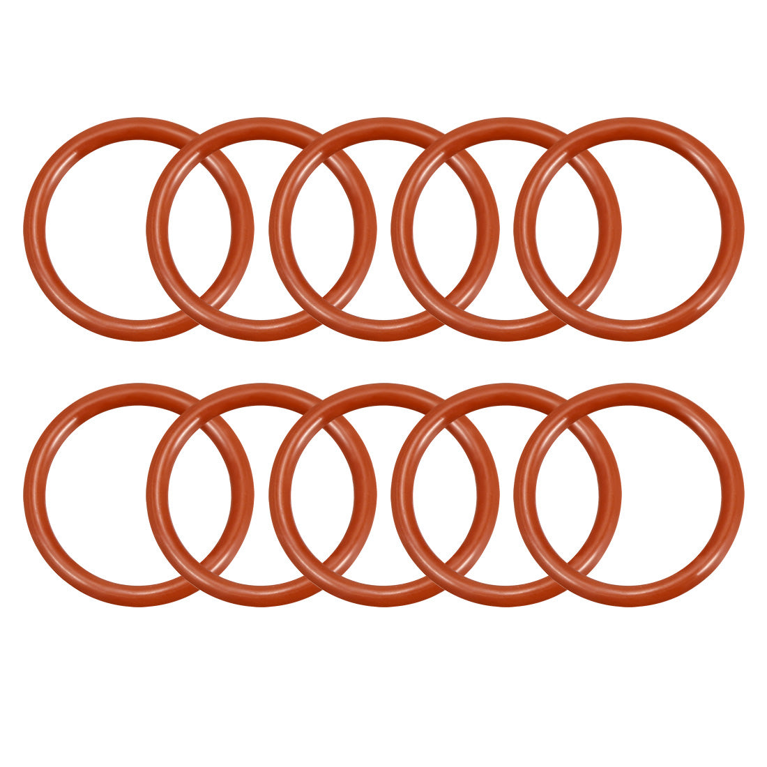 uxcell Uxcell Silicone O-Rings Outside Diameter VMQ Seal Rings Sealing Gasket Red