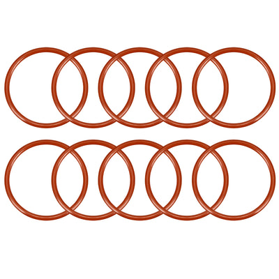 uxcell Uxcell Silicone O-Ring Outside Diameter Seal Rings Sealing Gasket Red