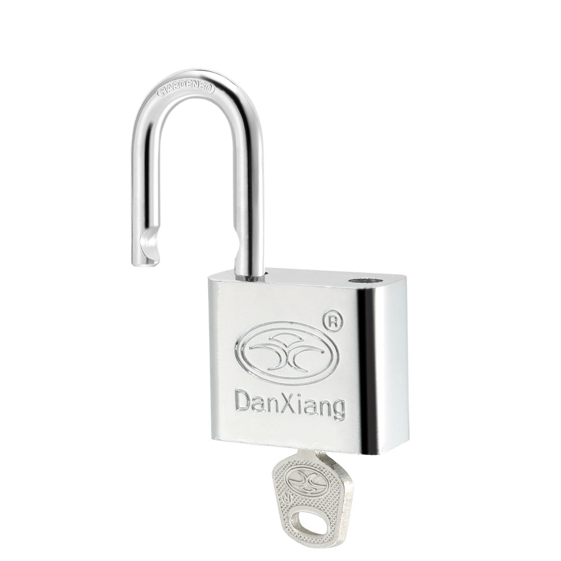 uxcell Uxcell 30mm Body Wide Stainless Steel Padlock Chrome Plated Harden Shackle, Keyed Alike