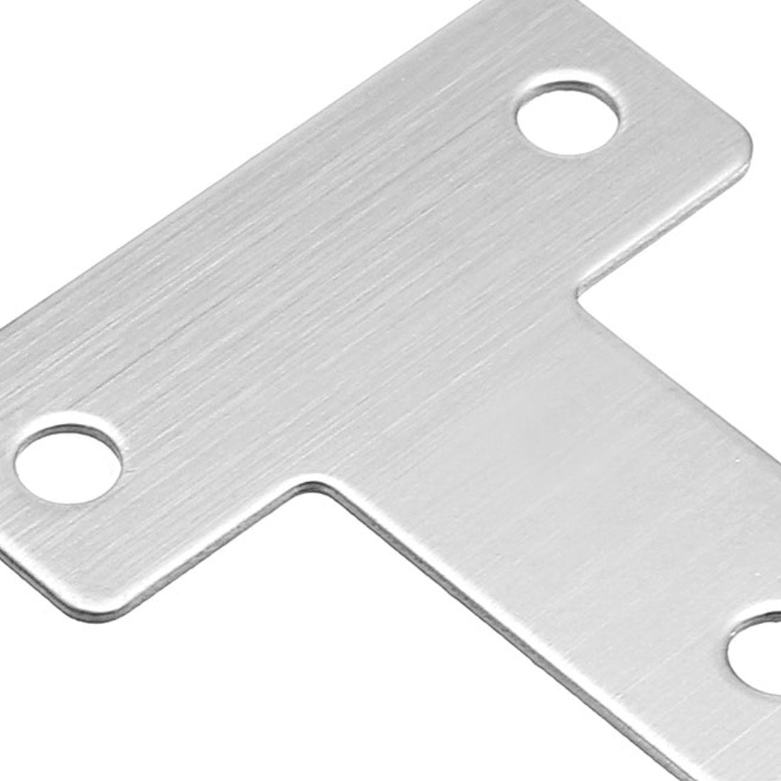 uxcell Uxcell Flat T Shape Repair Mending Plate, 43mmx43mm, Stainless Steel Joining Bracket Support Brace, 20 Pcs