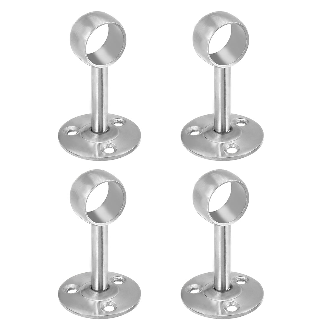 Uxcell Wardrobe Pipe Bracket, 20mm Dia, Ceiling Mounted Rail Rod ...