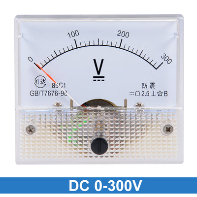 Harfington Uxcell DC 0-300V Analog Panel Voltage Gauge Volt Meter 85C1 2.5% Error Margin