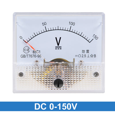 Harfington Uxcell DC 0-150V Analog Panel Voltage Gauge Volt Meter 85C1 2.5% Error Margin
