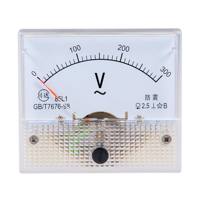 Harfington Uxcell AC 0-300V Analog Panel Voltage Gauge Volt Meter 85L1 2.5% Error Margin