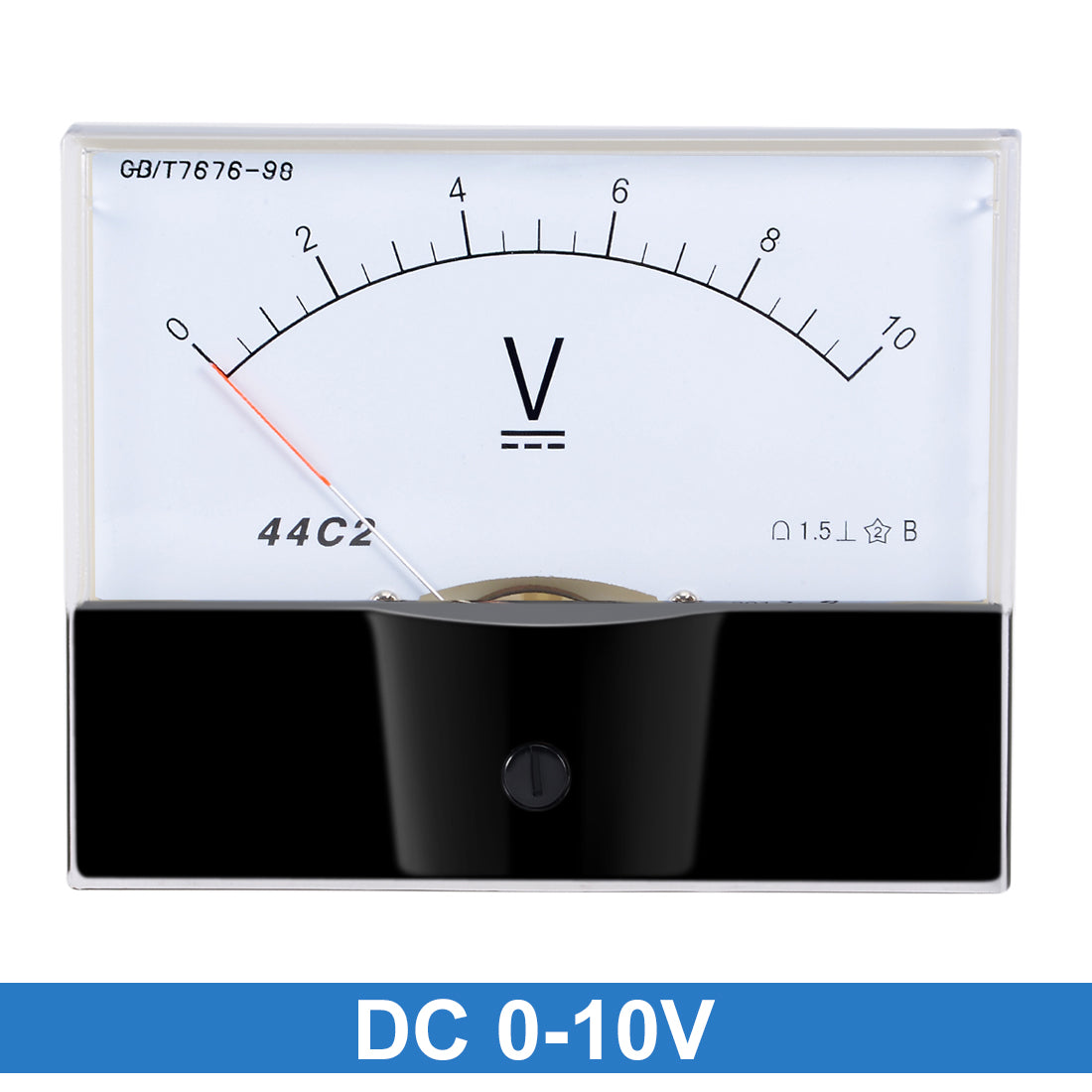 uxcell Uxcell DC 0-10V Analog Panel Voltage Gauge Volt Meter 44C2 1.5% Error