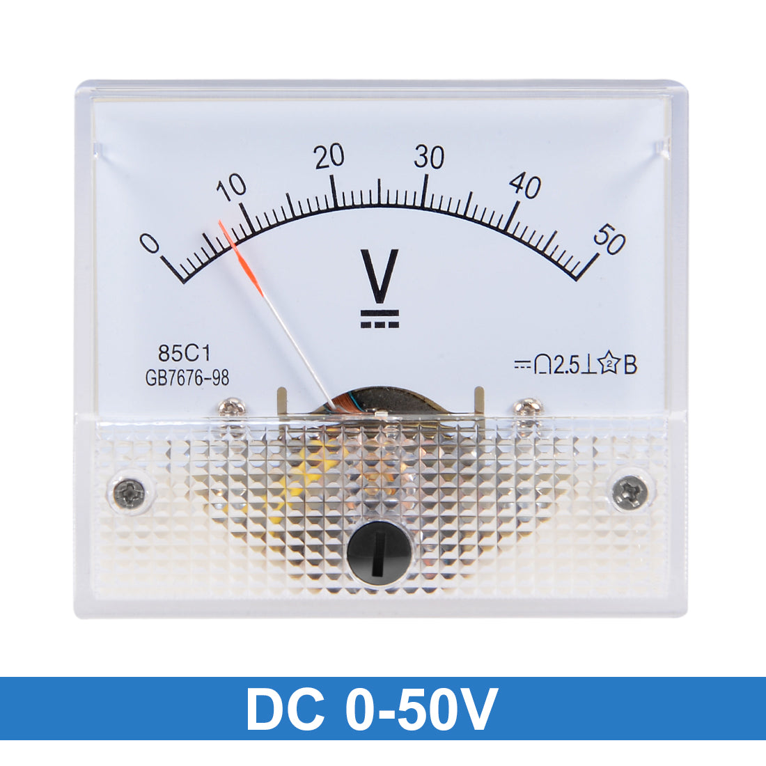 uxcell Uxcell DC 0-50V Analog Panel Voltage Gauge Volt Meter 85C1 2.5% Error