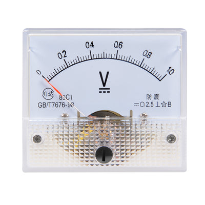 Harfington Uxcell DC 0-1V Analog Panel Voltage Gauge Volt Meter 85C1 2.5% Error Margin