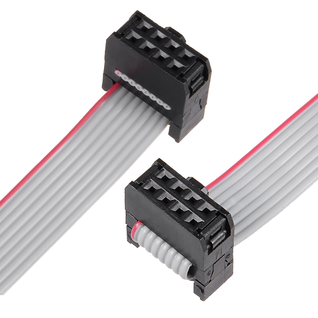 Uxcell 14 Pin Flat Ribbon Cable Connectors - 5 Pack 30cm Female Headers For PCB Wiring