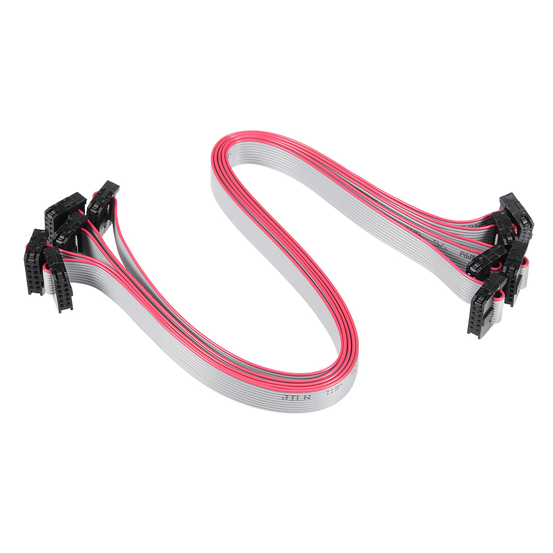 Db9 Male To Male IDC 10 Pins Connector Flat Ribbon Cable Female Connector 20cm 1.27mm Pitch,2pcs Idc 10 Cm